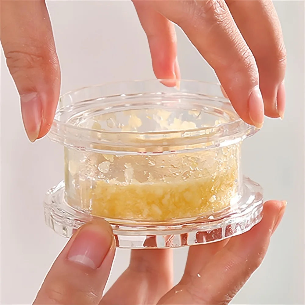 2pc Multi Functional Household Garlic Twisting Box Tool Plastic Manual Garlic Grinder for Ginger Chili Grinding Kitchen Gadgets