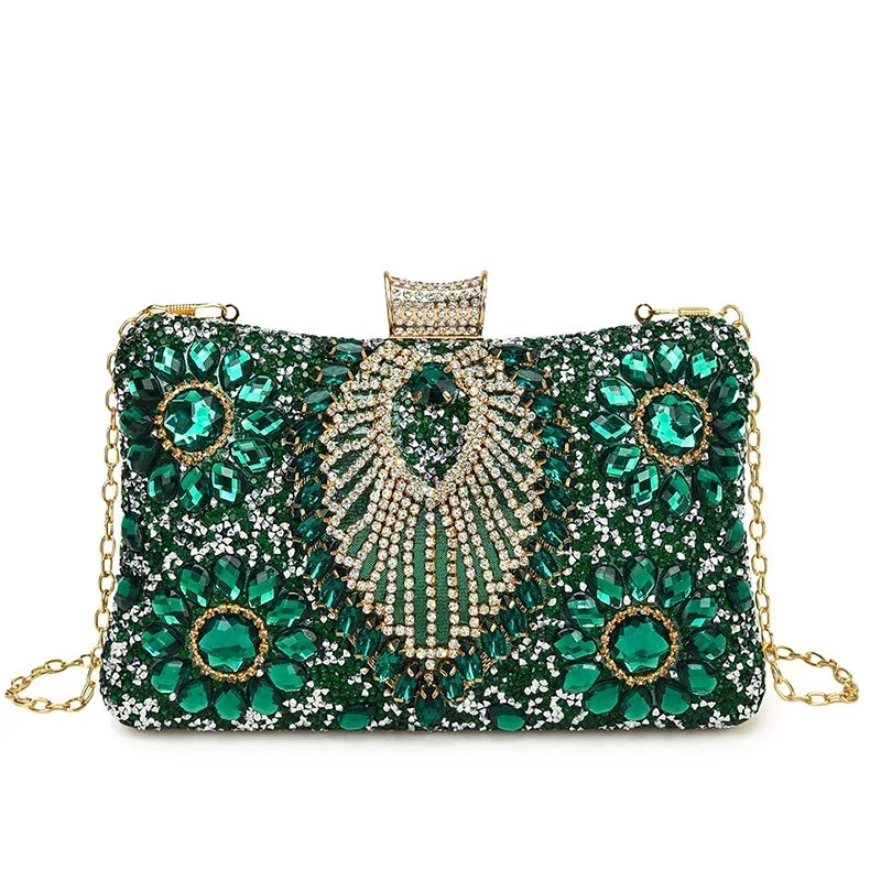 Brilliant Diamond Evening Bags Shoulder and Crossbody Bags Super Cool Personality 2025 Designer New Style Handbags for Women New