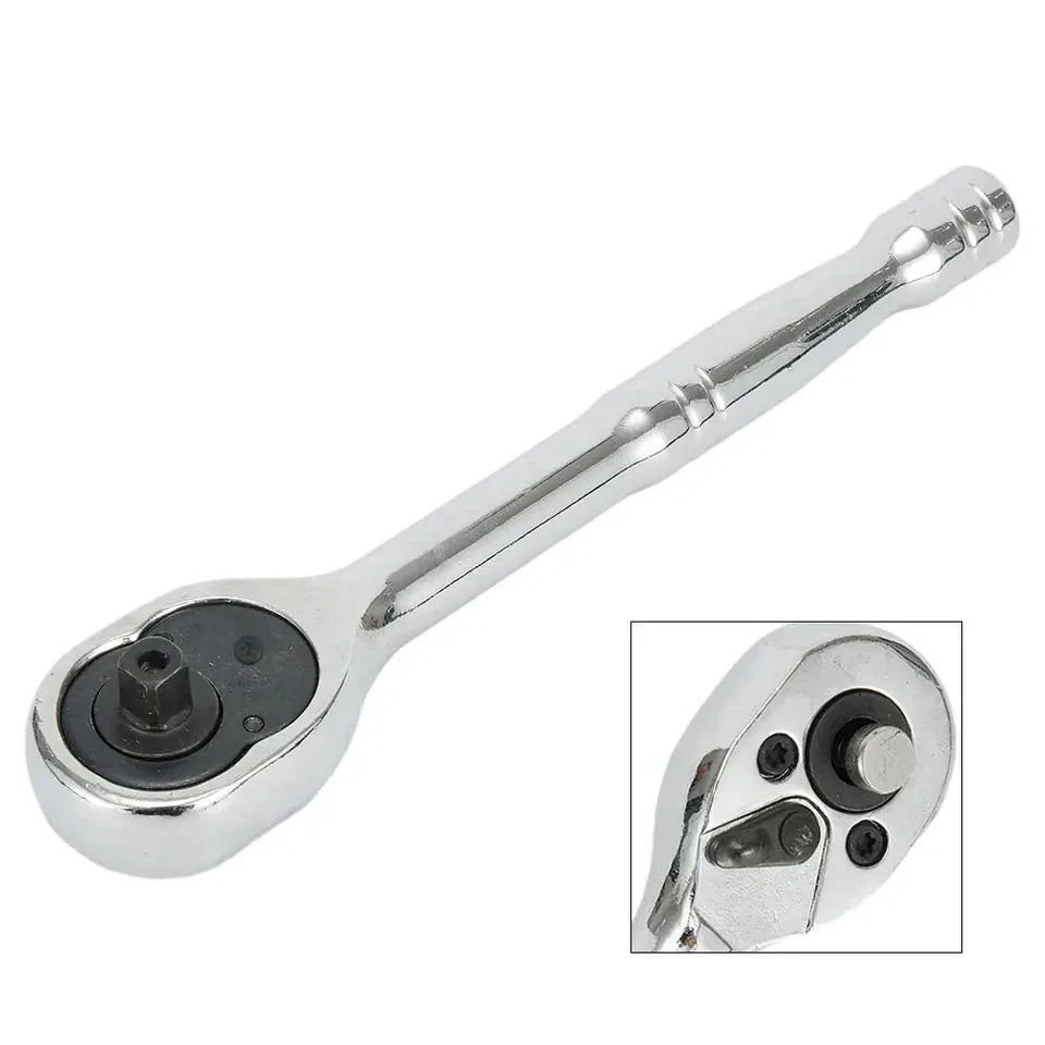 24 Teeth Quick Release Ratchet Handle Narrow Place Using More Than Normal Ratchet 1/4“ 3/8” or 1/2“ Drive