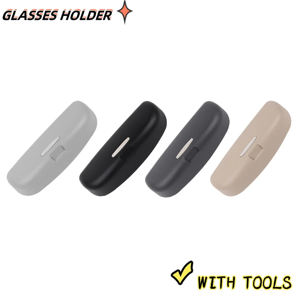 Car Glasses Box Storage Sunglasses Case Holder For Audi A5 A6 C7 C8 C6 A7 A8 Q3 Q5 Q7 A3 8V 8P S3 A4 B9 B8 Sportback Accessories
