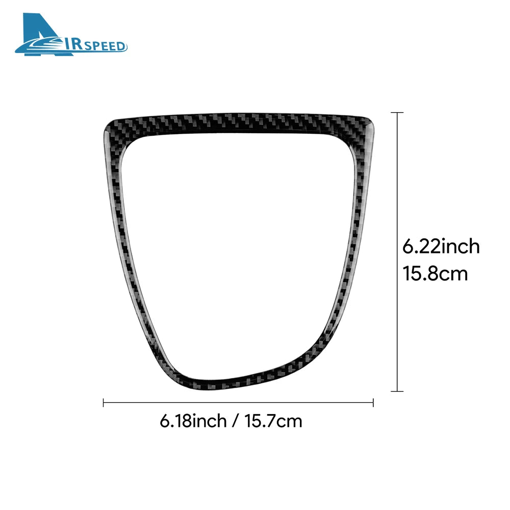 Real Soft Carbon Fiber Sticker For Renault Clio 4 2013 2014 2015 2016 2017 2018 LHD RHD Car Gear Outer Shift Frame Interior