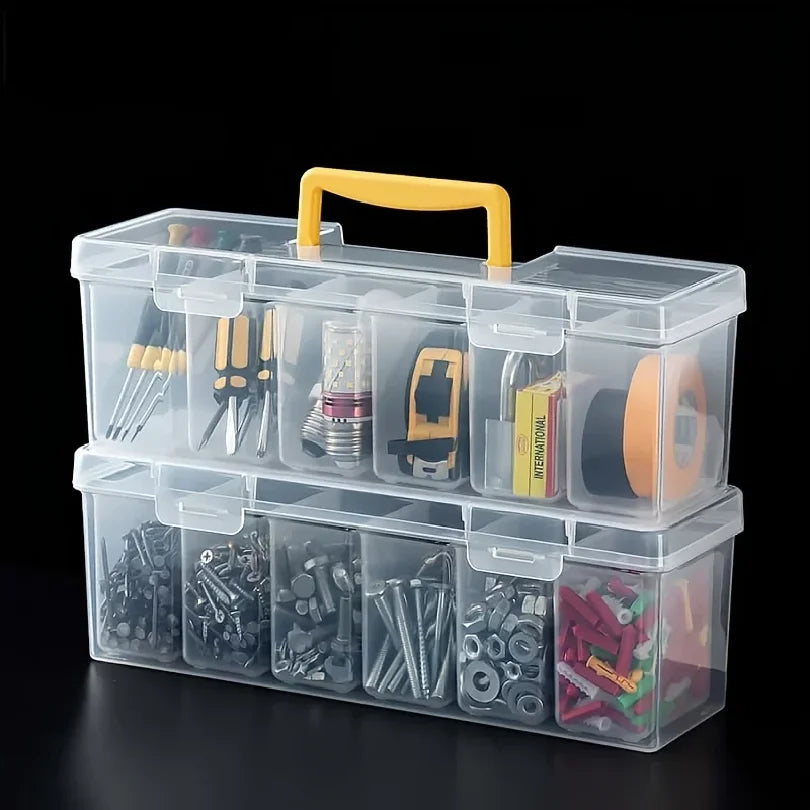 1PC Portable Tool Storage Box for Outdoor Work Home Desk Use - Classify Screw Accessories Organizer