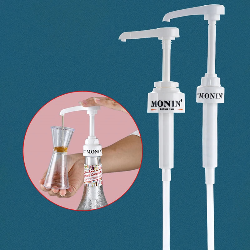1PCS Coffee 1 Liter Dispenser Syrup Pump Black Liquid Dispenser for Syrup 10Ml Juice Bottle Dispenser Pump