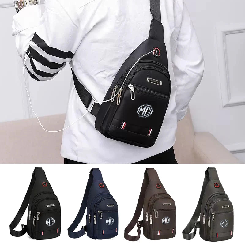 Car Men's Shoulder Bag Card Case Coin Purse Waist Pack For Morris Garages MG 6 3 5 7 TF ZR ZS HS GS GT Hector RX5 RX8 350 550
