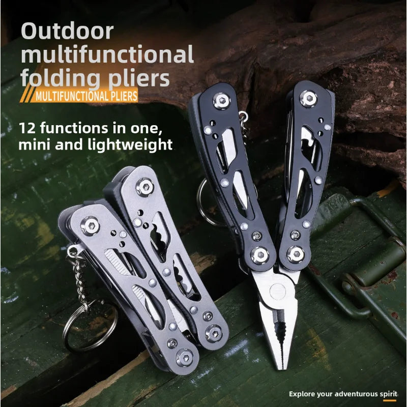 Tactical Multi-purpose repair,Mini portable folding pliers,folding multitool pocket knife pliers outdoor hunting survival rescue