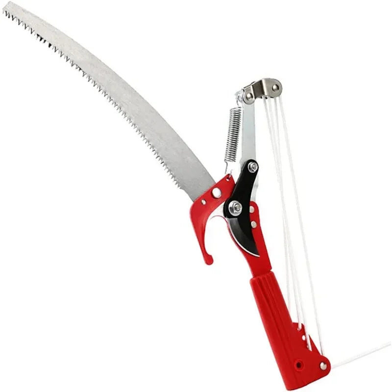2 In 1 Extendable Tree Pruner Saw Long Handle Branch Cutter Garden Pruning Shears High Branch Trimmer Outdoor Tool