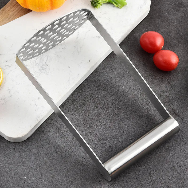 Stainless Steel Potato Masher Sweet Potato Masher Potatoes Pusher Pressed Masher Heavy Duty Kitchen Tool for Mashing Potatoes
