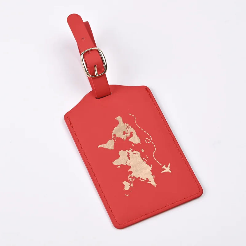 Luggage Tags for Suitcases PU Leather Privacy Protection Bag Tags Travel Accessories Essential