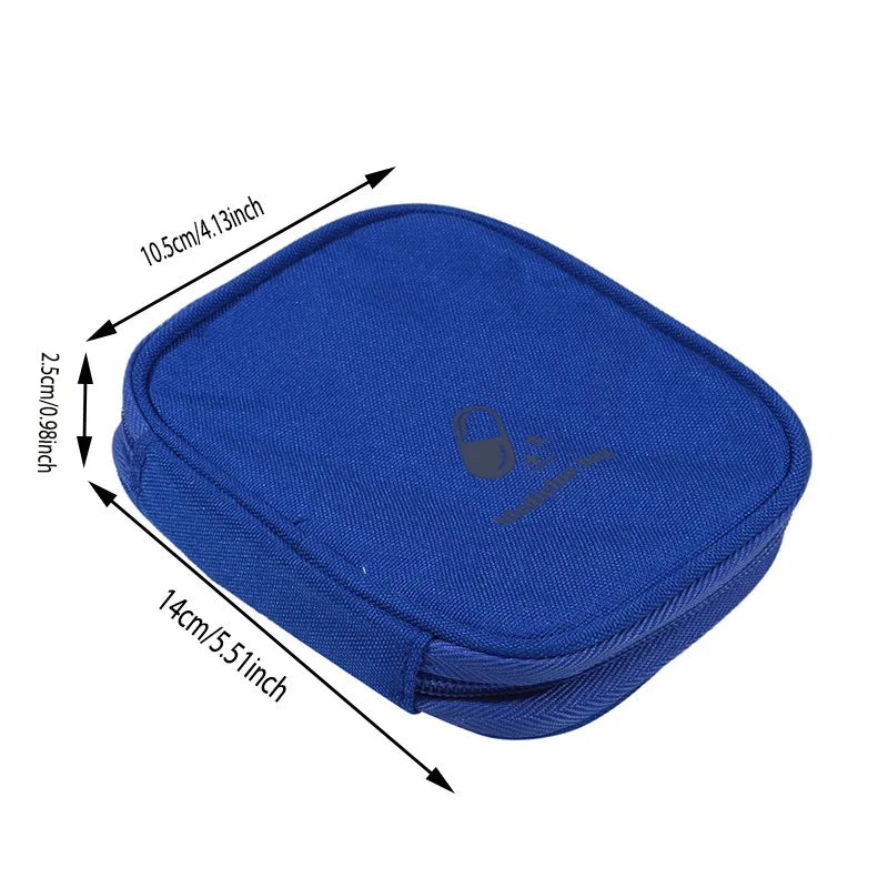 First Aid Medicine Bag Portable Medicine Storage Box Emergency Kits Pills Package Container For Home Travel Office