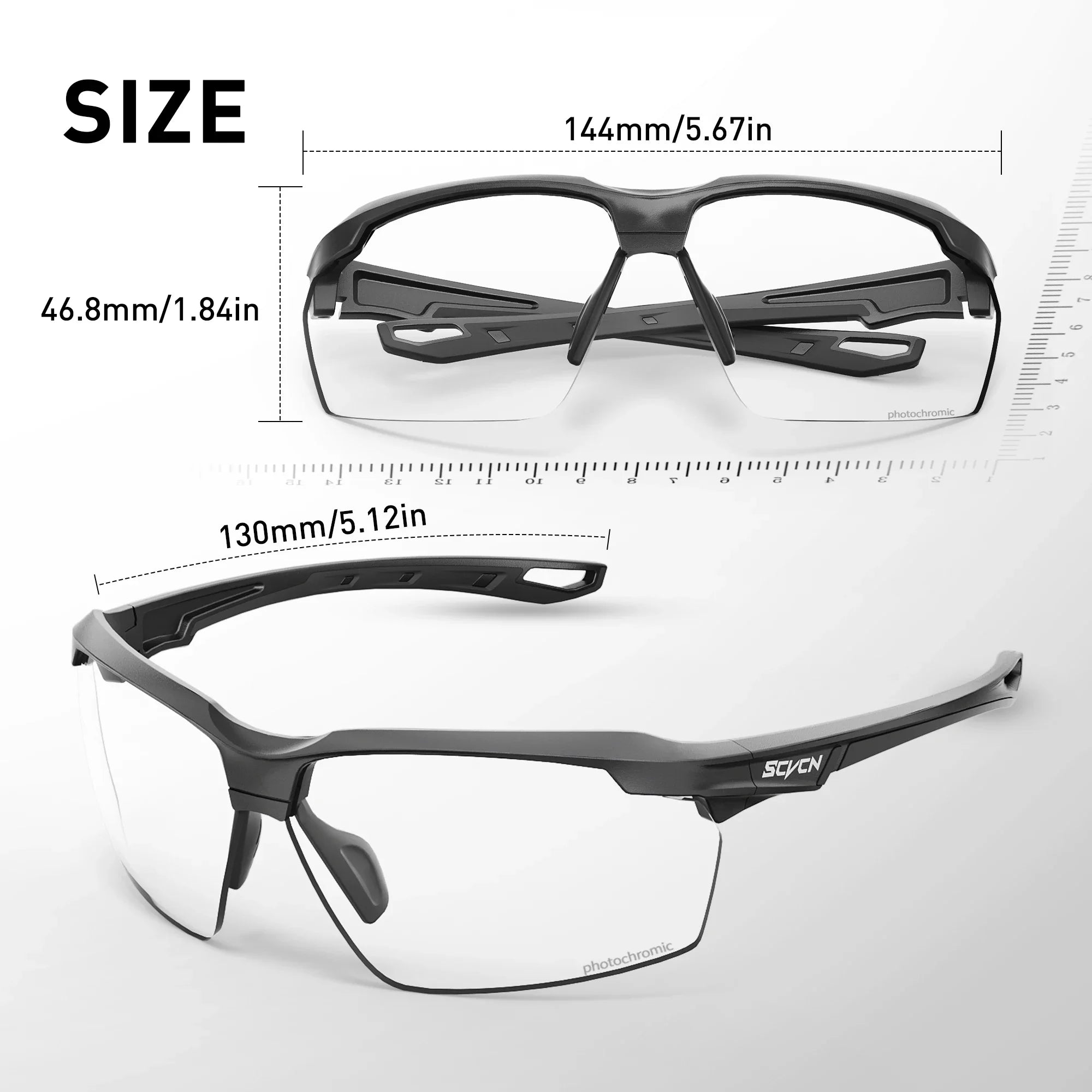 SCVCN Color Photochromic Cycling Glasses Explosion Proof Hunting CS War Game Eyewear Fashion Outdoor Airsoft Shooting Glasses