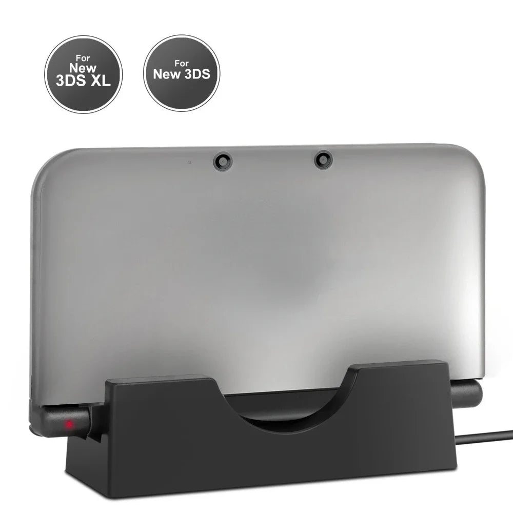 Charging Stand Charging Station Dock for Nintend New 3DS/New 3DS XL/3DS LL USB Cable Charger Dock Station Stand