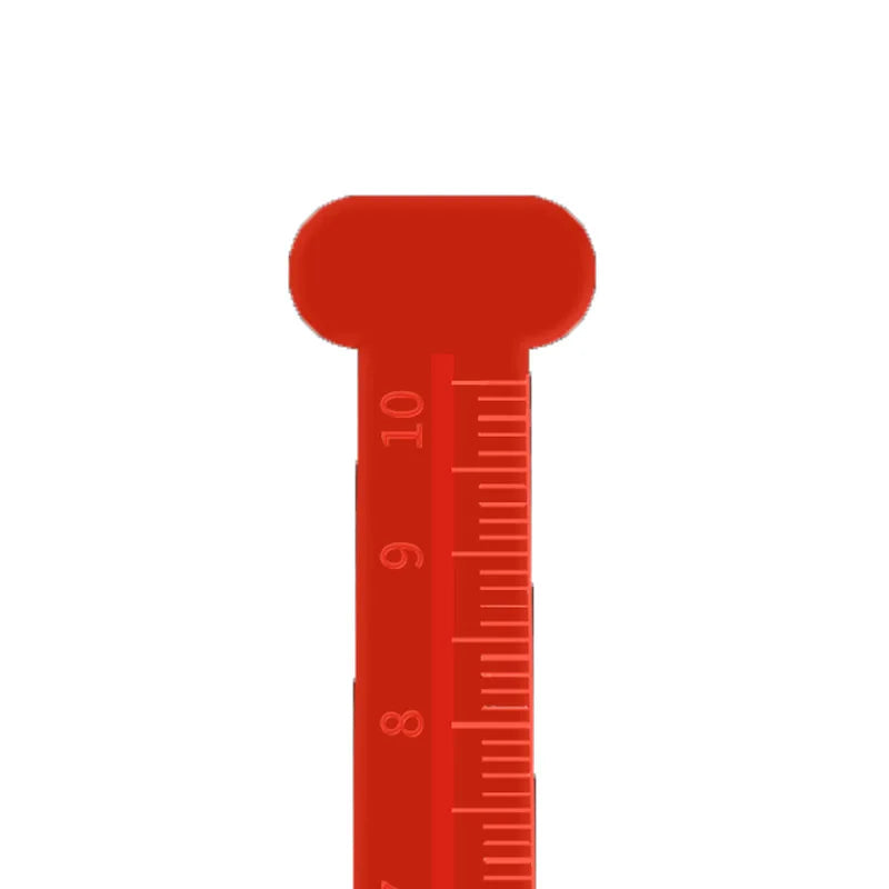 10mm Red Self-Adhesive Leveling Pins - Concrete & Epoxy Floor Level Pegs, Height Markers for Self-Leveling Construction, 100