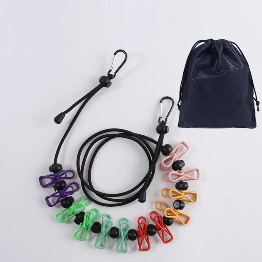 Thiened Outdoor Travel Clothes Drng Rope Dormi Indoor And Outdoor No Punching Windproof Non-slip Quilt Drng Rope