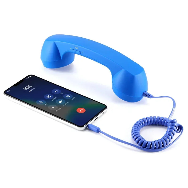 3.5mm Retro Phone Telephone Receivers Cellphone Handset For iPhone/iPad/Samsung PC Portable Classic Headphone