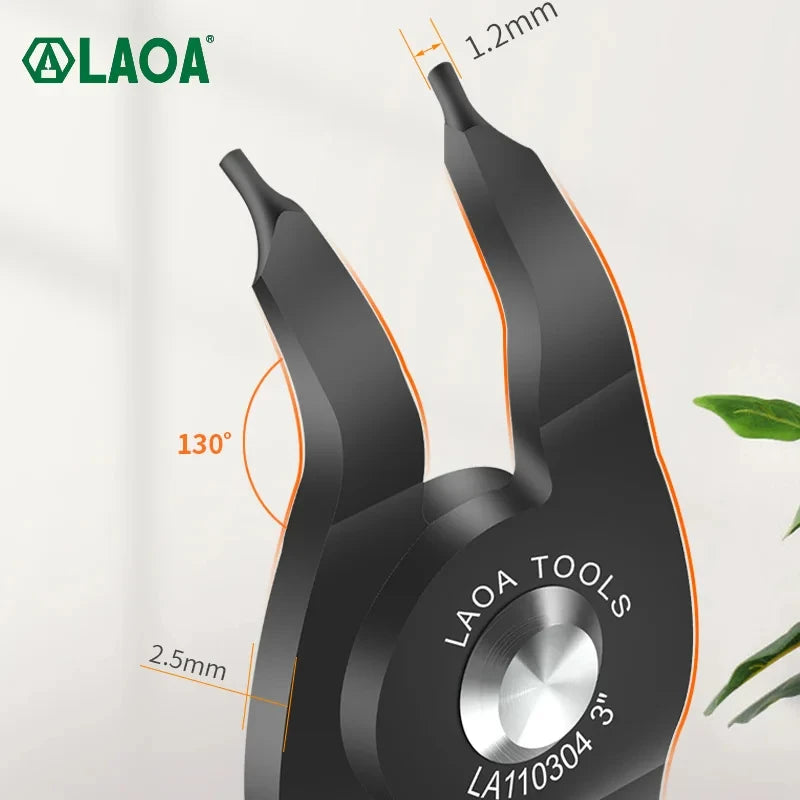 LAOA 3 inch Circlip pliers Mini Right Angled Beak Portable Multifunctional Snap Ring Circlip Pliers Made in Taiwan