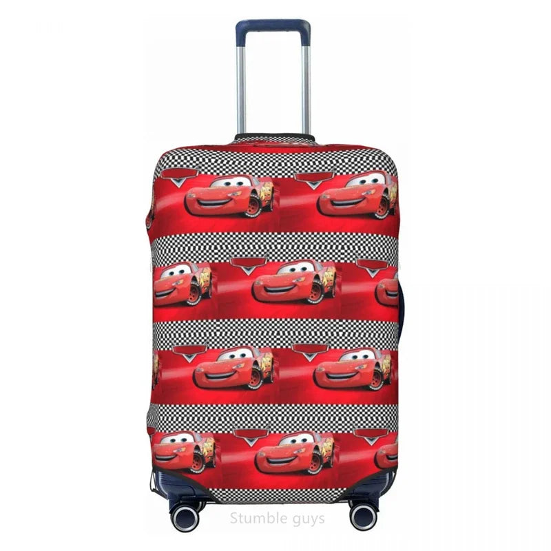 Travel Suitcase Cover Car Pattern Elastic Material Fits 18-32 Inch Luggage Durable Anti-Scratch Dustproof Washable Protector