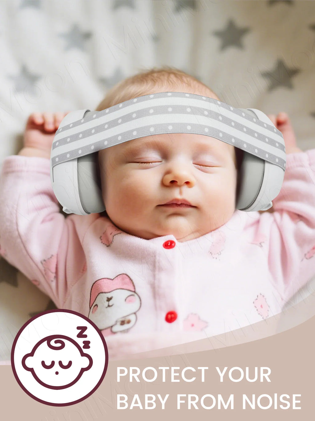 Comfortable Baby Earmuffs for 0-36 Months, Noise Reduction for Travel, Sleep & Events, Adjustable & Lightweight