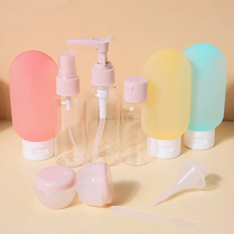 Travel Refillable Bottle Set | Shampoo and Shower Gel Empty Containers,Portable Skin Care Product Hand Cream Lotion Bottle.