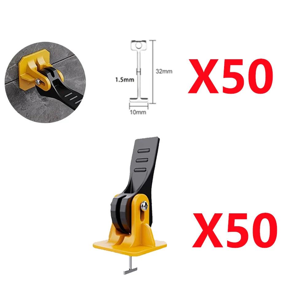 5-450pcs Floor Tile Leveling System Clips Construction Tools Tile Leveler Adjuster Locator Spacers Set for Porcelain Tile Wall