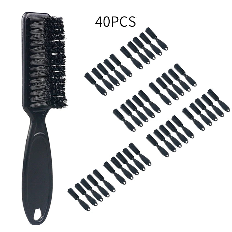 10/20/30/40/50Pcs Wholesale Plastic Soft Bristle Haircut Fading Brush Combo Set Neck Broken Hair Cleaning Dust Removal Tools