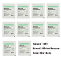 Rhino Rescue Large Sterile Gauze Pads 4x4in Sterile for Wounds Bulk 8ply Woven Gauze Sponges Gauze Pads Sterile Home 10PC