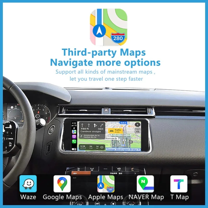 For Range Rover Velar 2017-2023 Wireless CarPlay Android Auto with Mirror Link AirPlay Car Play Functions