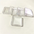 10Pieces High Quality Plastic Containers Square Case For Token Game Chips Holder Protector Boxes