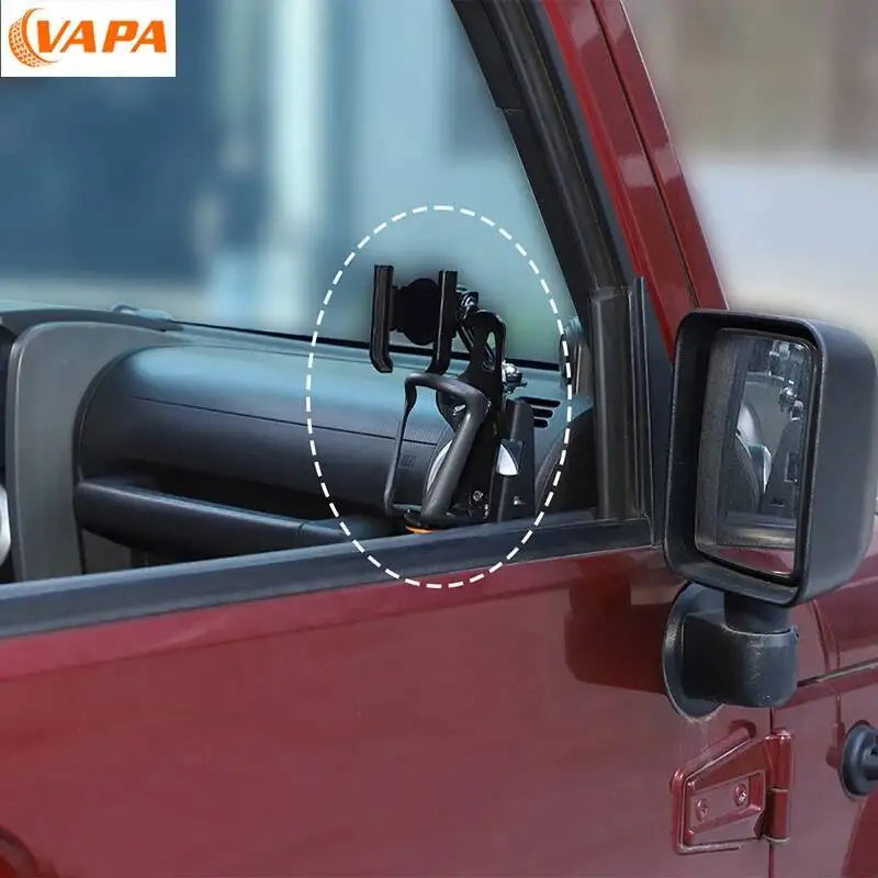 Car Front Door Water Cup Holder Mount Metal Bracket Cup Holder Car Interior Accessories for Jeep Wrangler JK 2007 2008 2009 2010