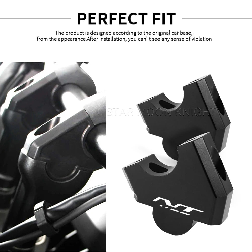 Motorcycle Handlebar Riser Clamp For NT 1100 NT1100 2022 2023 2024 Accessories Handle Bar CNC Aluminum Lift Mount