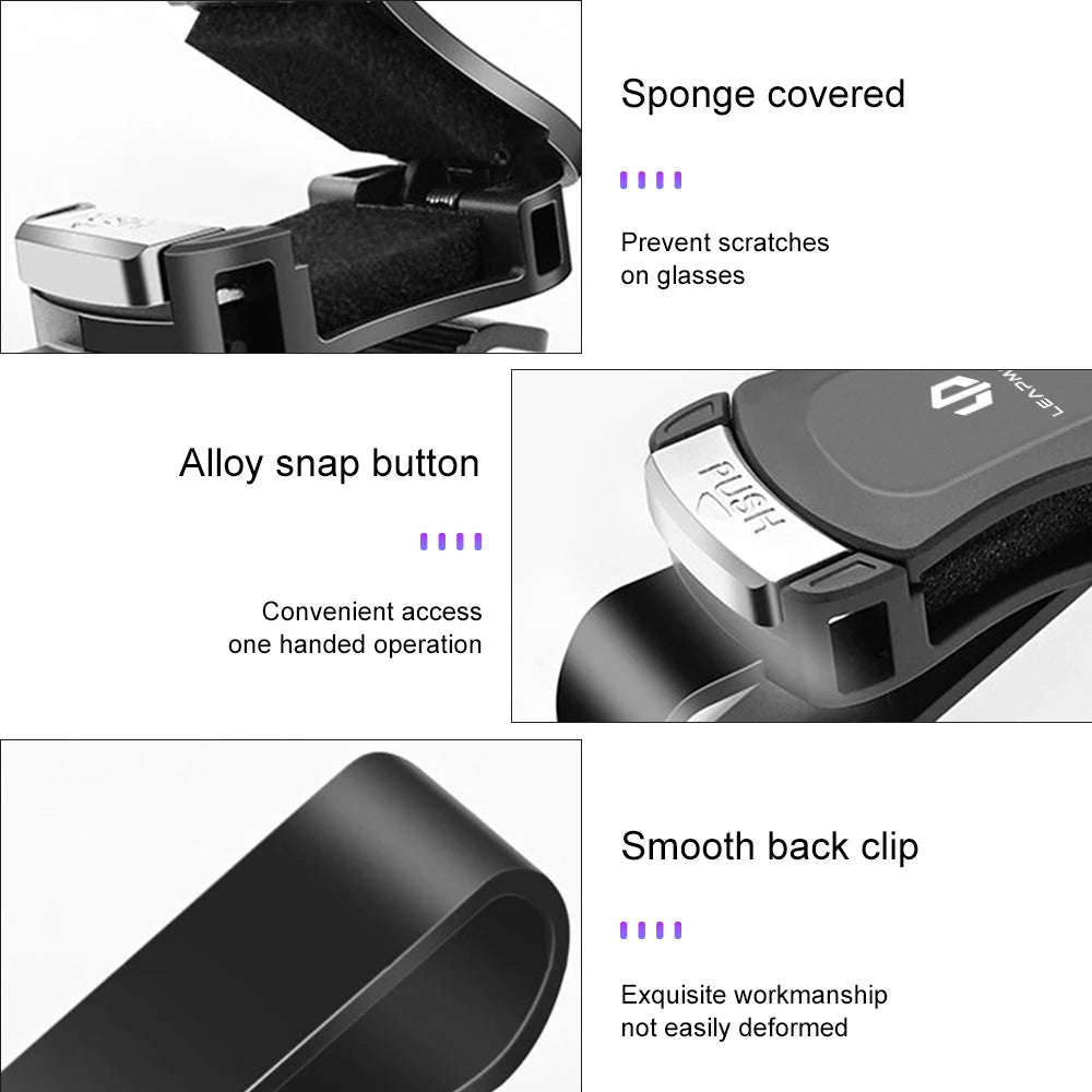 Car Visor Sunglasses Clip for Leapmotor B10 T03 S01 C11 C01 C10 C16 2024 2026 Auto Glasses Stroage Eyeglasses Holder Accessories