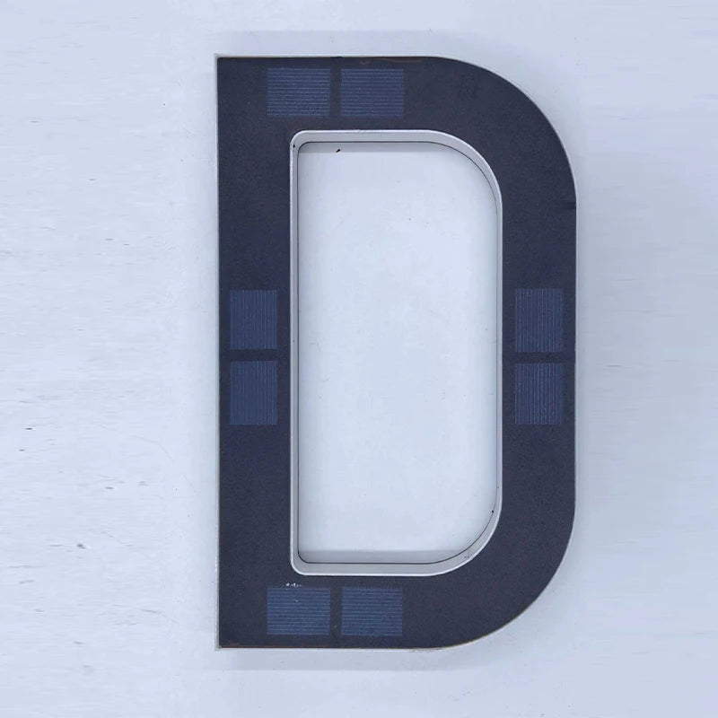 Outdoor Solar House Number Light 12CM LED Address Sign Light Sensor Door Plate for Home Yard Wall Decoration Use Set Kit Supply