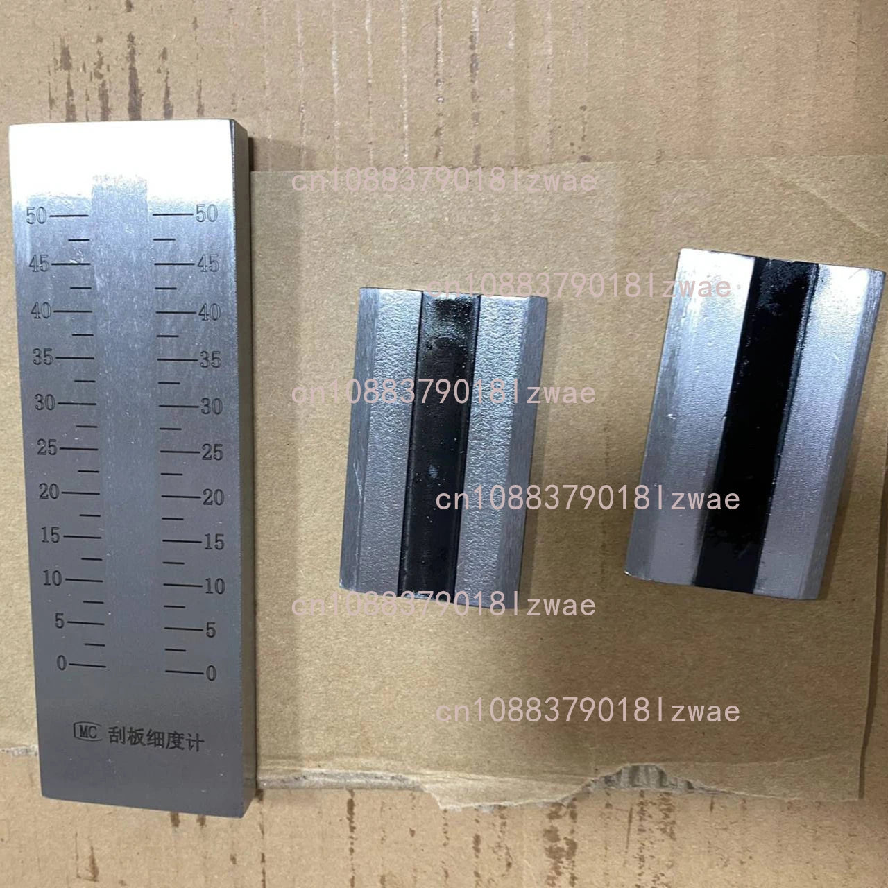 QXD Single Groove Fineness Gauge Grindometer Fineness Meter 0-25 0-50 0-100 0-150 1pc