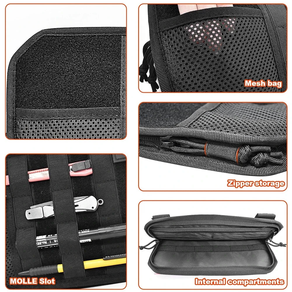 1PC Car Sun Visor Organizer Universal Car Sunshade Storage Clip for Car Accessories Storage Holder Molle Hunting Gears Bags