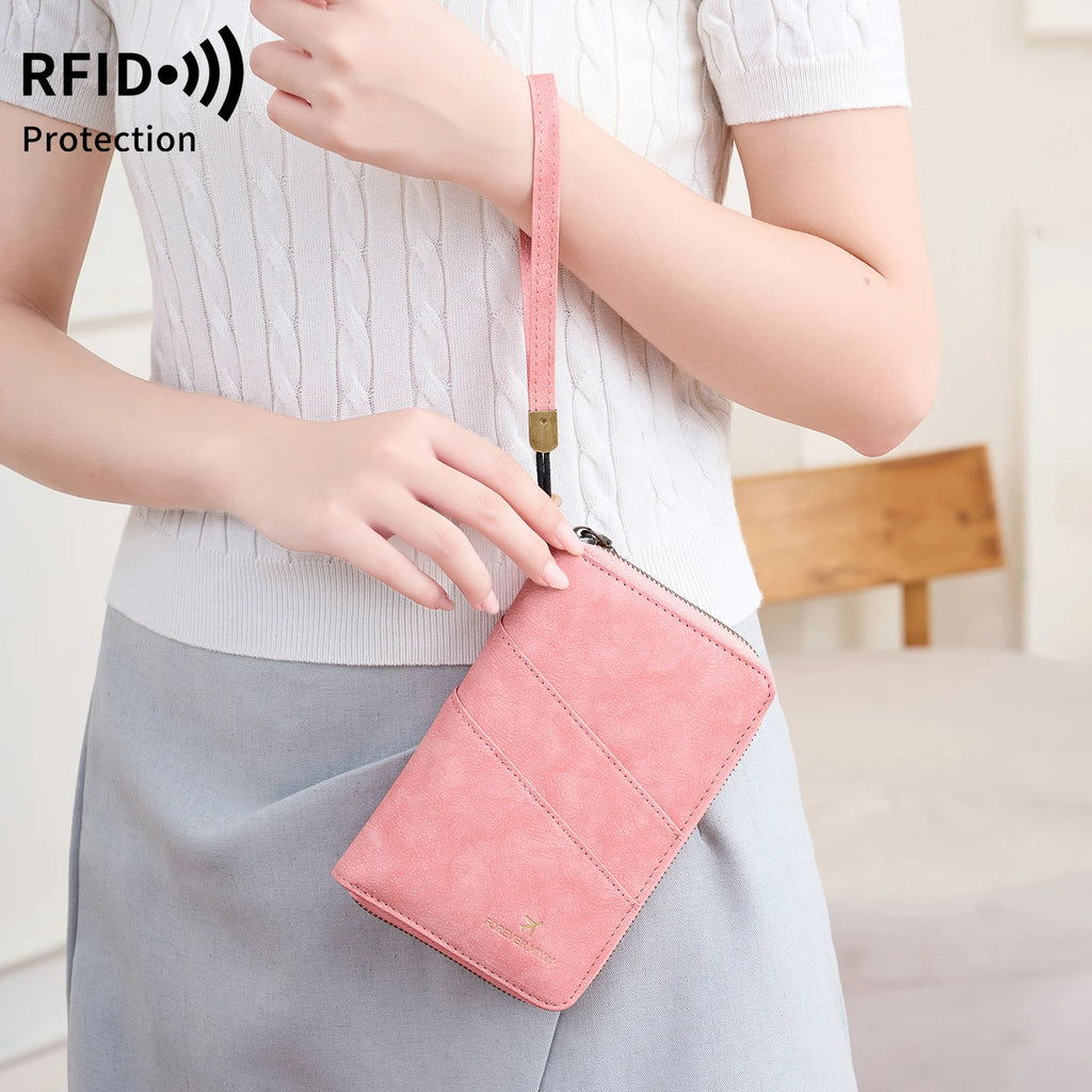 Travel Wallet Passport Credit Card Holder Organizer Cash Holder Document Bag Multifunction Purse Travel Pack Clutch Storage Bag