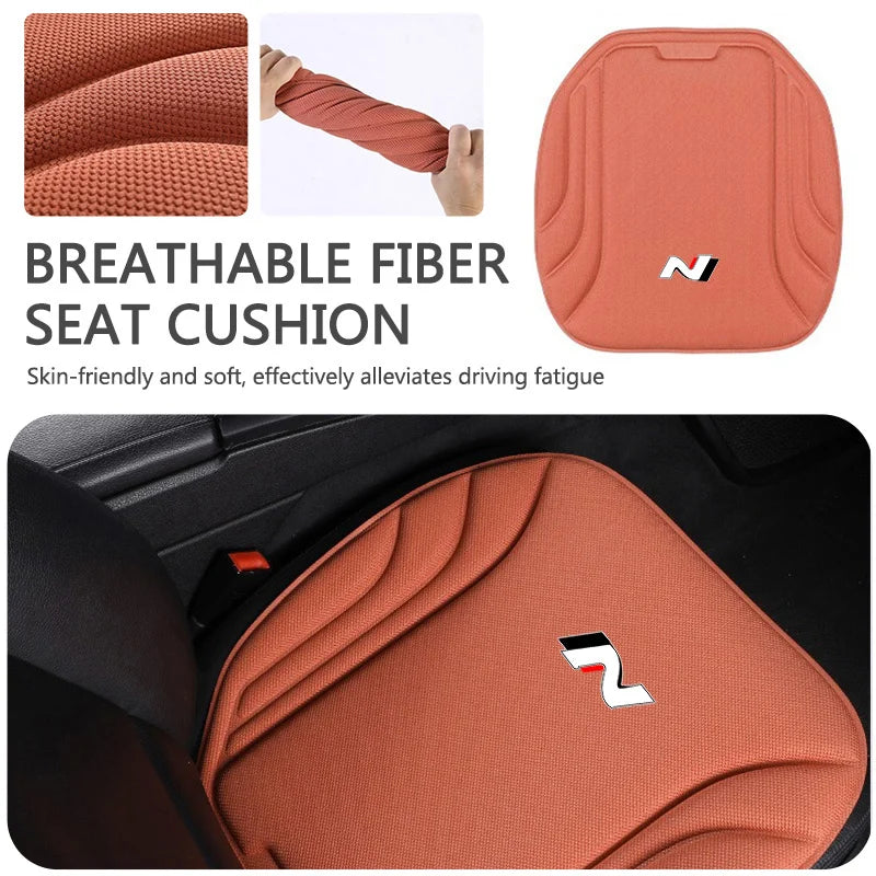 Car Front Rear Seat Cushion Cover Breathable Pads Protective Mat For Hyundai N Avante Sonata Elantra i30 i20 Tucson N Line