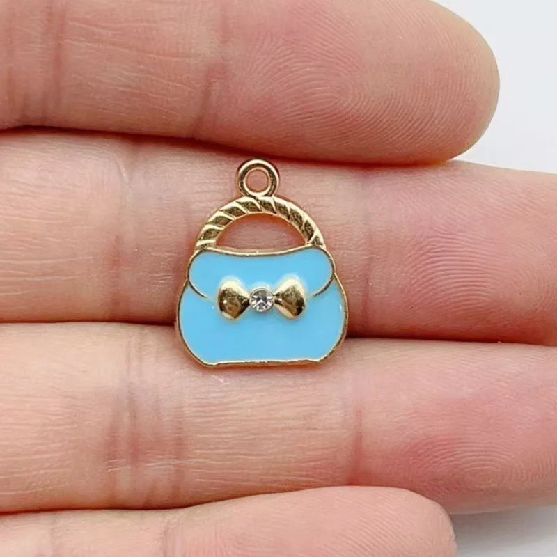 12pcs Xiaoxiangfeng Jewelry Accessories Spot Wholesale Alloy Handmade DIY Jewelry Cross border Drip Oil DIY Jewelry Accessories