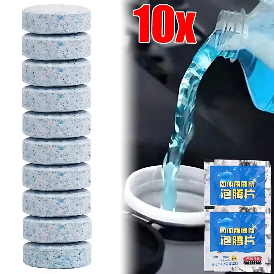 Car Windshield Washer Fluid Effervescent Tablets Auto Glass Window Cleaner Wiper Essence Solid Concentrated Wash Dirt Remover