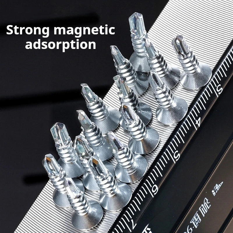 Household Level Ruler High-precision Magnetic Measuring Tool Multi-functional LCD Display Horizontal Ruler Portable Gauging Tool