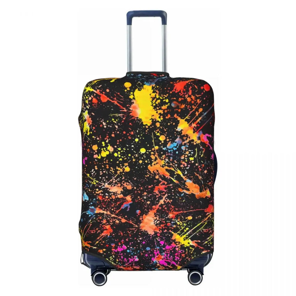 Custom Colorful Abstract Graffiti Camouflage Pop Art Suitcase Cover Dust Proof Travel Luggage Covers for 18-32 inch