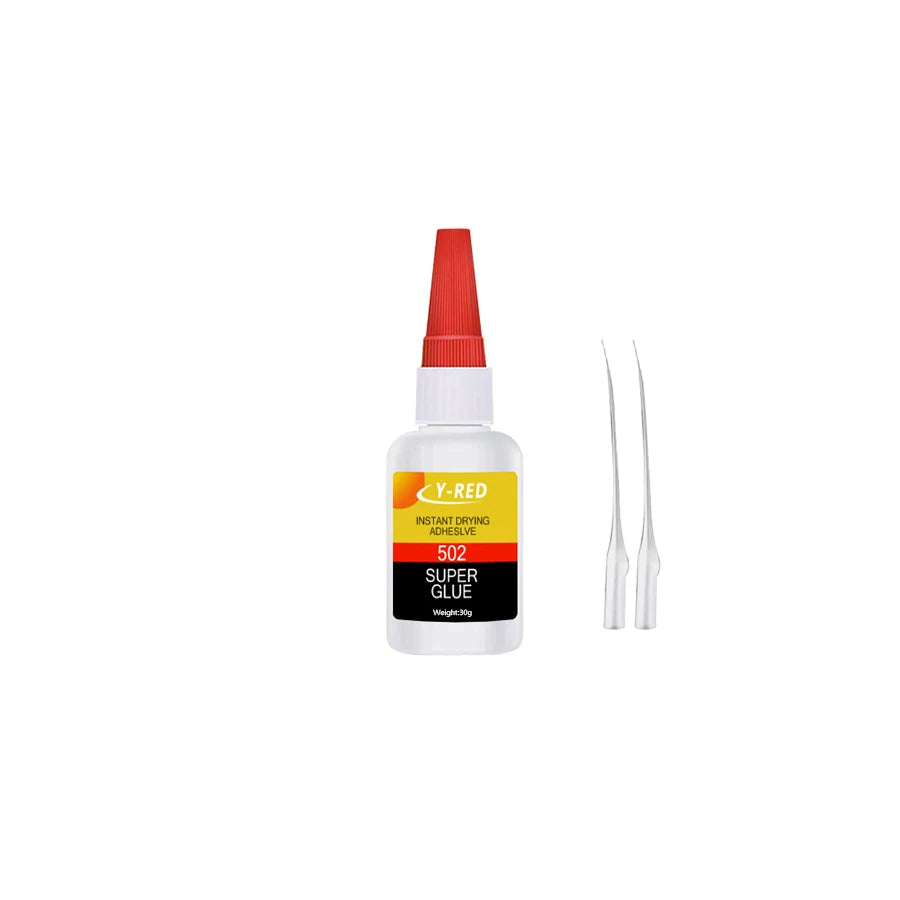 502 Super Strong Quick-Drying Adhesive, Strong Bond Liquid Glue 30-50g for Leather, Rubber, Wood, Metal, Plastic & Toys