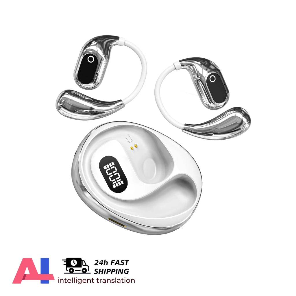 Ai Translator Headphones 144 Languages Wireless Real Time Translation Bluetooth Headset Waterproof Earbud For Business Travel