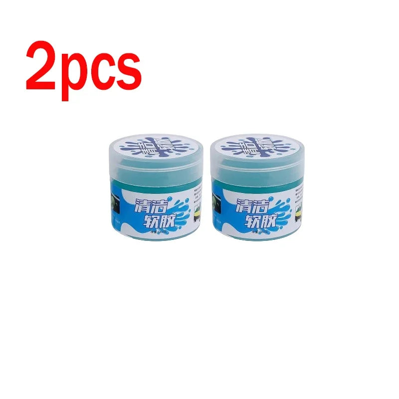 1-5pcs Car Cleaning Gel Reusable Keyboard Cleaner Gel Automobile Air Vent Dust Removal Gel Multiuse Dirt Cleaner Slime Auto