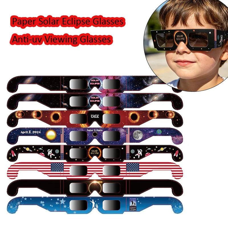 Approved Solar Eclipse Glasses Eyes Eyewear Safe Direct Sun Viewing Observe Total Eclipse Glasses Gafa Eclipse Solar Homologadas