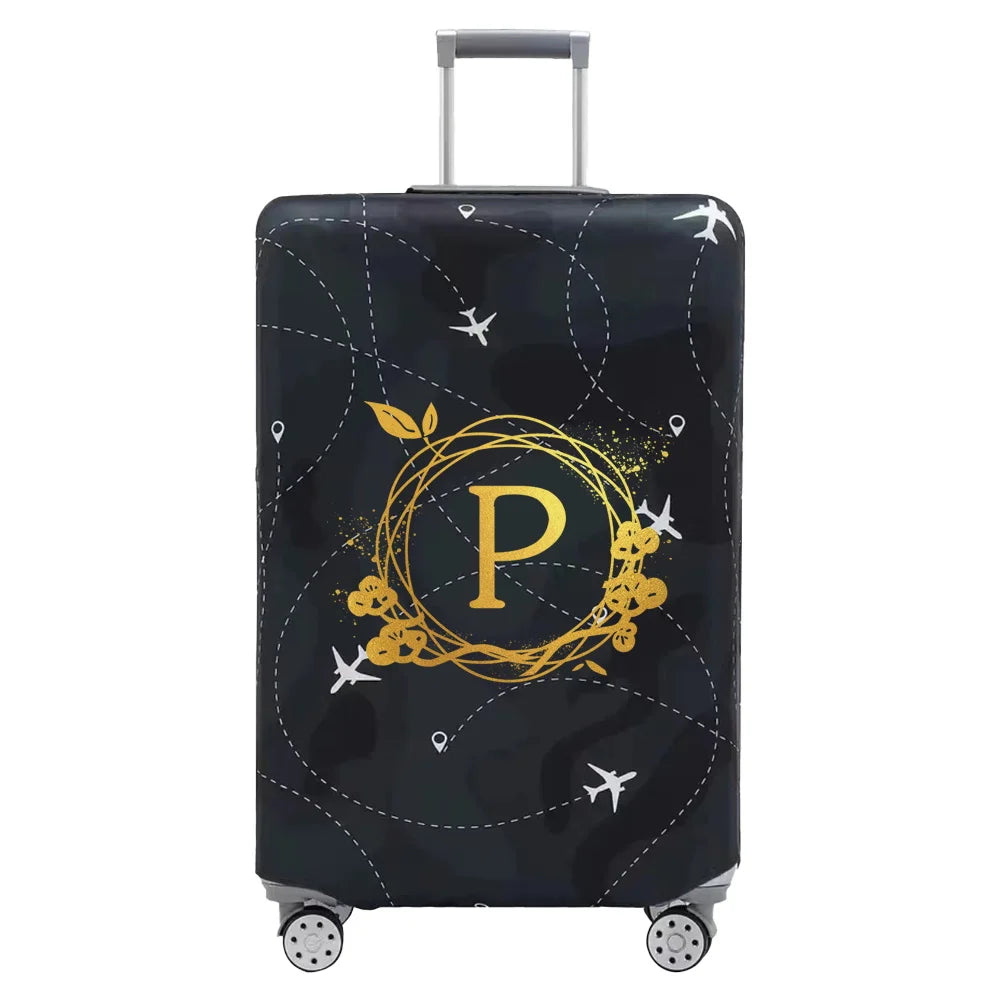 Luggage Cover Thick Elastic Luggage Protective Covers Print Wreath Series  for 18-32 Inch Suitcase Covers Travel Accessories