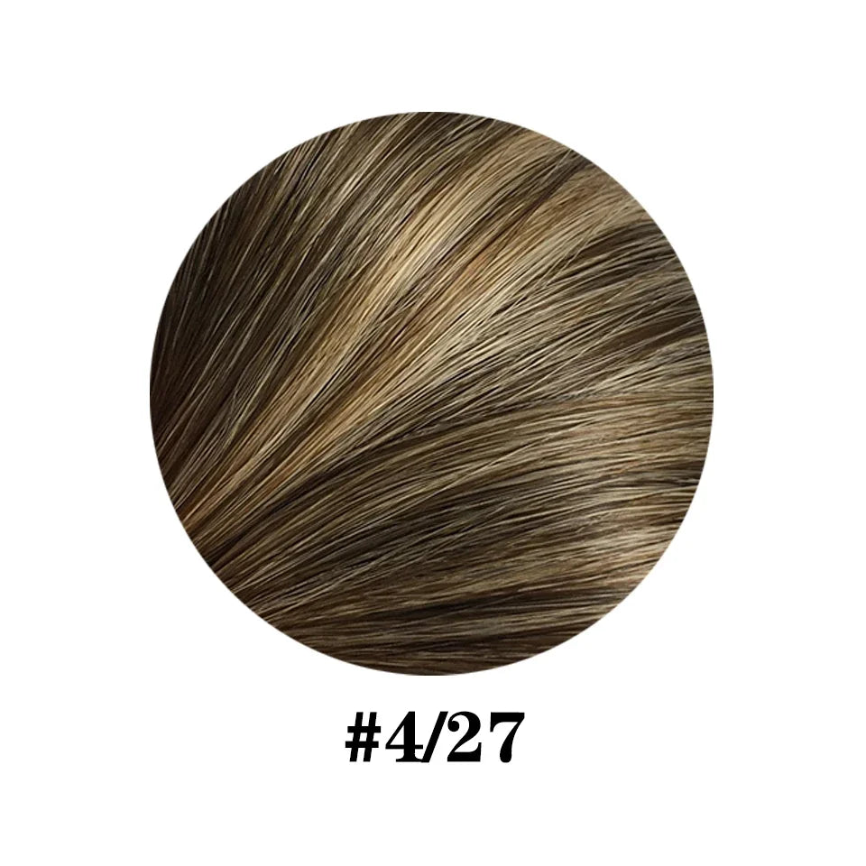 Straight Ponytail Human Hair Extensions With Clip In Drawstring Ponytail Straight Brazilian Ponytail For Women Natural Black #1B