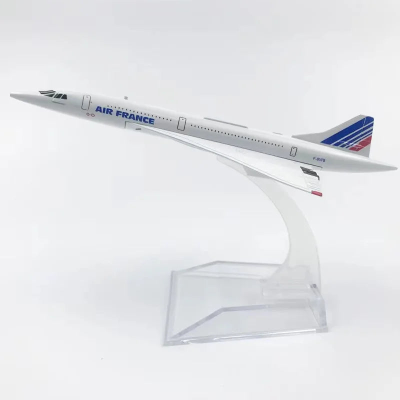 1:400 Scale 14cm Model Alloy Concorde Air British /France Airplane 1976-2003 Airline Display Toys Model Collection Gifts Fans