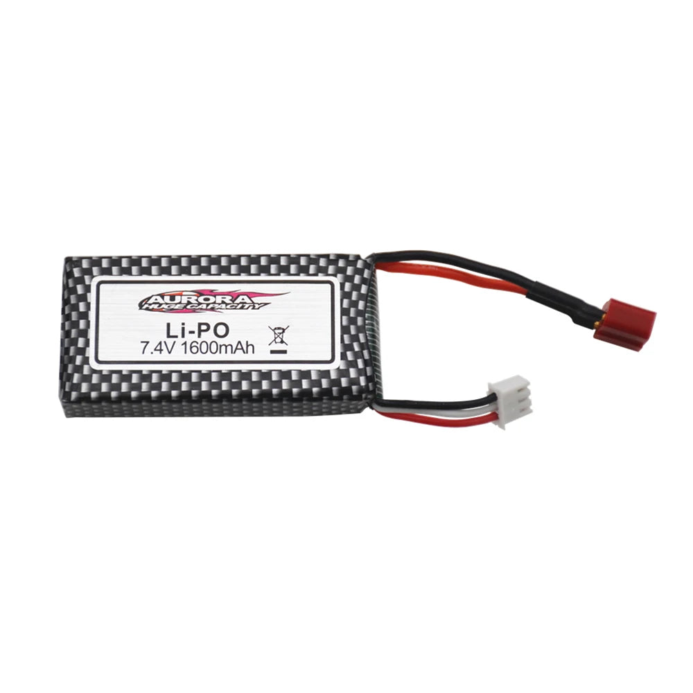 Upgrade Rechargeable Battery 2S For 9125 Remote Control Car Spare Parts 7.4v 1600mah Lipo Battery XLH 9125 battery 1600mAh