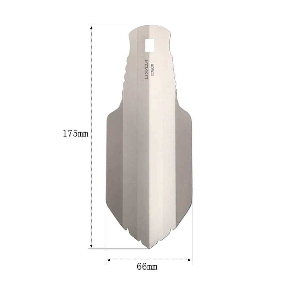 Titanium Garden Hand Shovel Hand Tool Shovel Outdoor Camping Hiking Backpacking Trowel with Clip Garden Hand Shovel