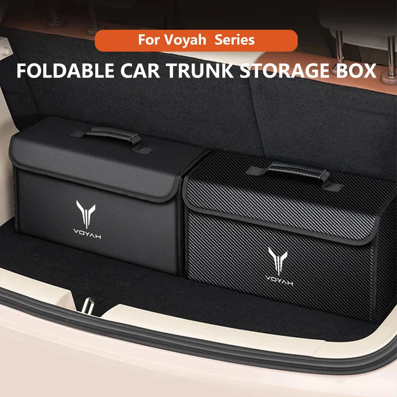 Car Trunk Storage Box Organizer Stowing Tidying Container Bag For DONGFENG Voyah Dreampower PHEV ILang Icozy Courage Free 2025