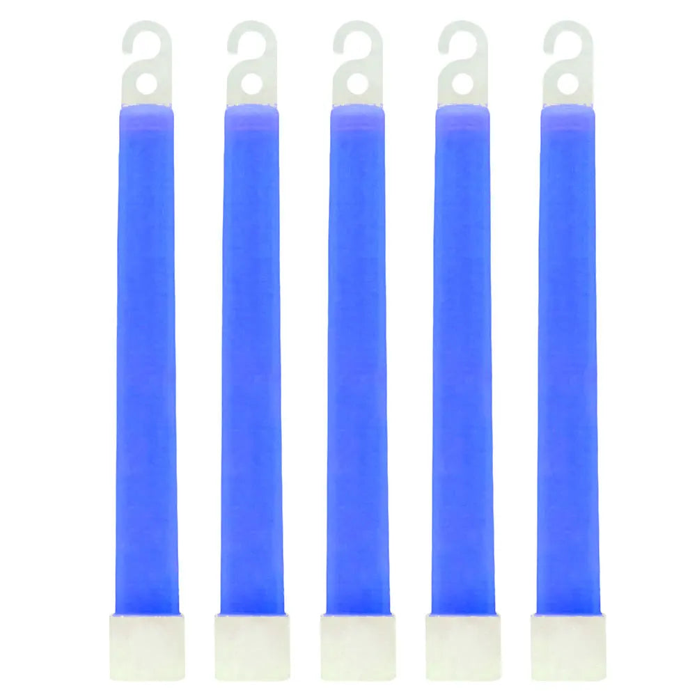 5pcs Concert Party Light Stick 6 Inch Outdoor Emergency Glow Sticks Waterproof with Hook Hiking Camping Equipment